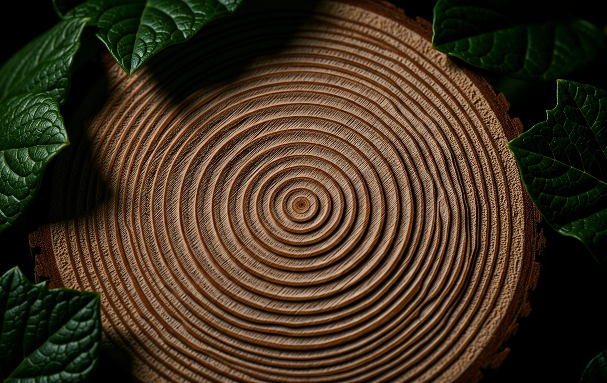 Wachstumsringe der Natur